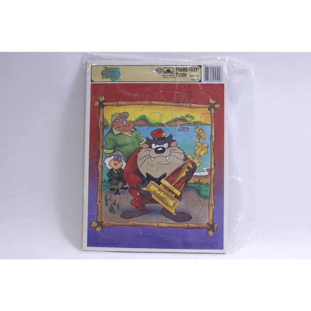 Taz Mania, Tasmanian Devil with Best Busboy Trophy, Frame-tray Puzzle, Jigsaw